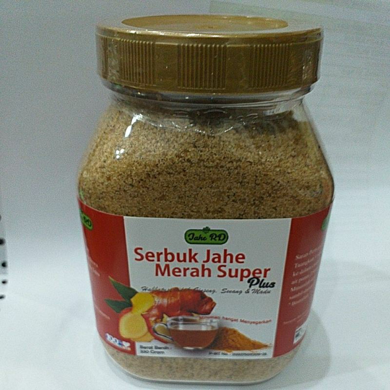 

Serbuk Instan Jahe Merah RD plus Habbatussauda 330 gram kemasan Toples