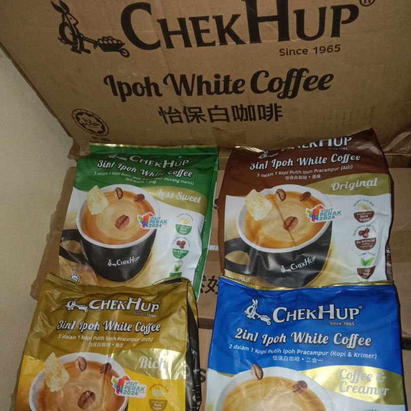 

Check Hup Ipoh White Coffee semua variant rasa 1 dus