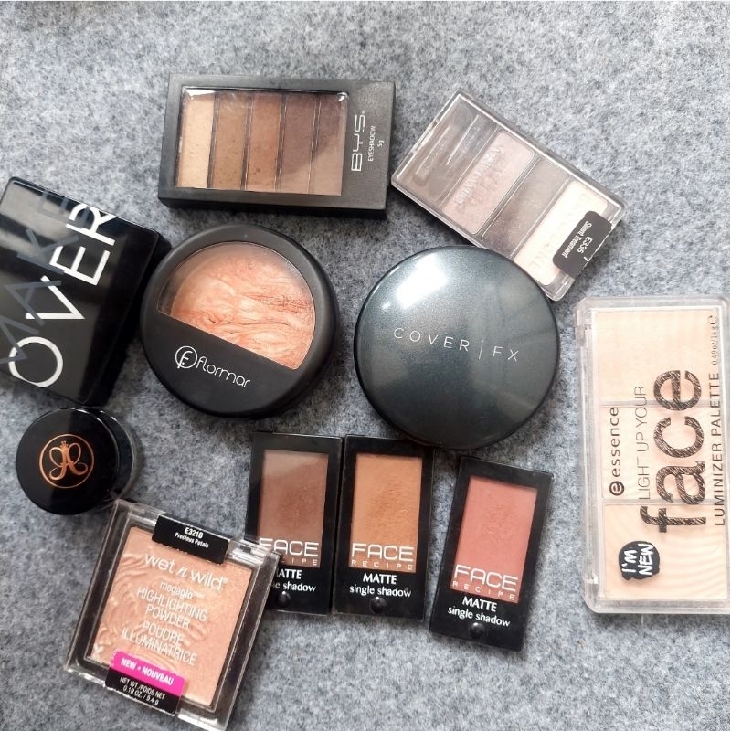 Make up preloved Part 1 |Make over blush | face recipe matte single shadow | flormar blush | face re