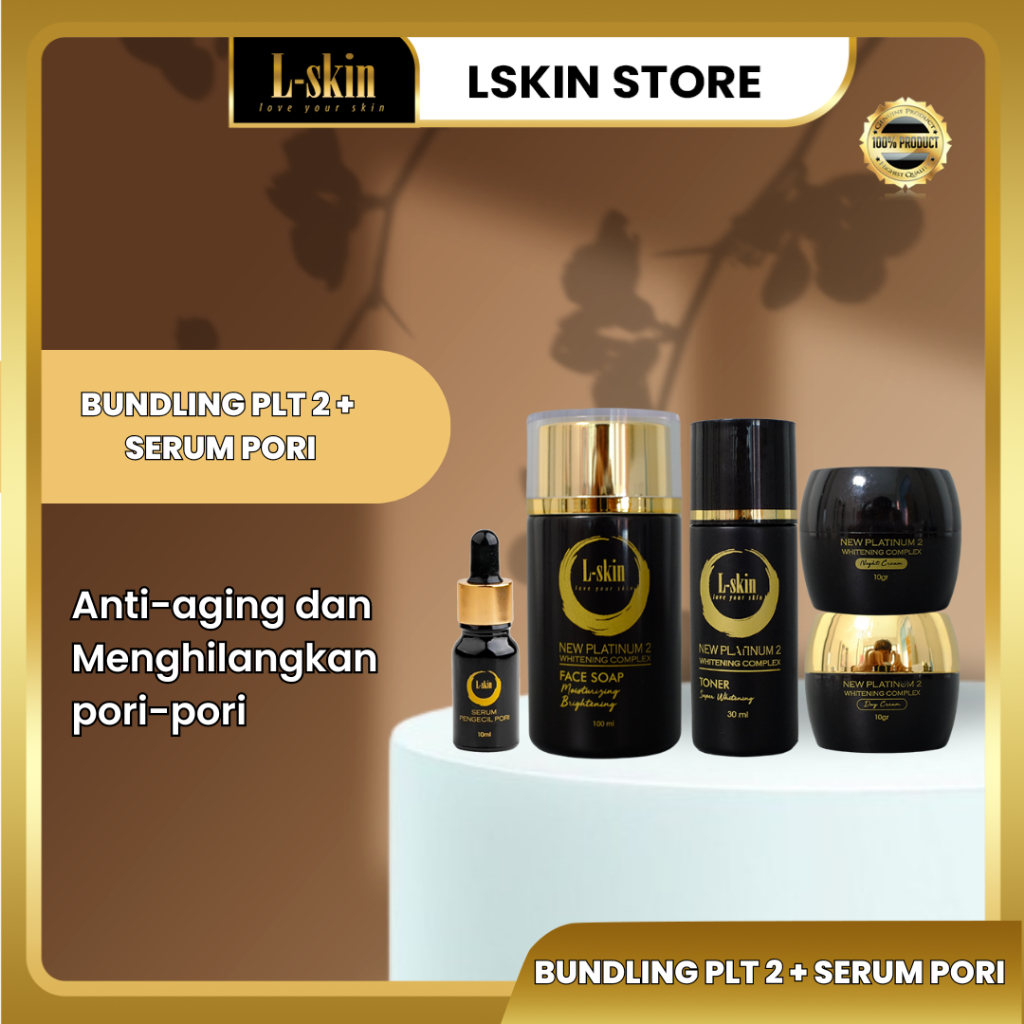 L-SKIN ❘ Bundling Platinum 2 + Serum Pori