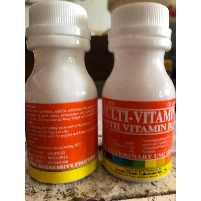 Multivitamin Import With Vitamin B12 Untuk Ayam Penambah Aduan Daya tahan stamina ayam