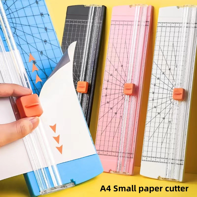 

A4 Mini Paper Cutter Pemotong Kertas Portable A4 Cutting Mat Machine Trimmer& Refill Blade