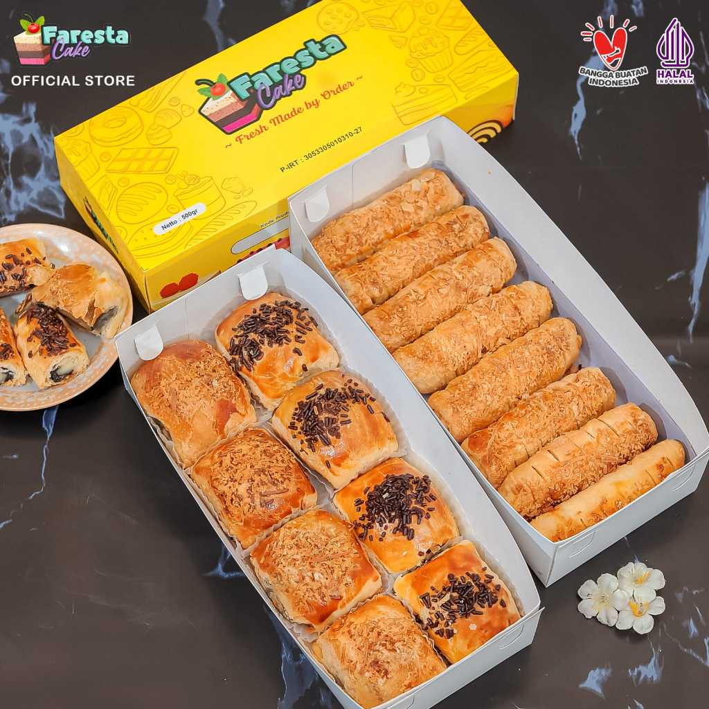 

Paket 2 Box MURAH - ABON Cheese Roll dan Bolen Coklat Keju Mix
