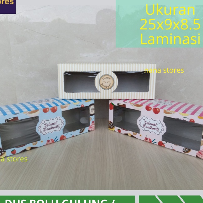 

KI3 1 Pcs Dus Bolu Gulung Roll Cake dan Brownies