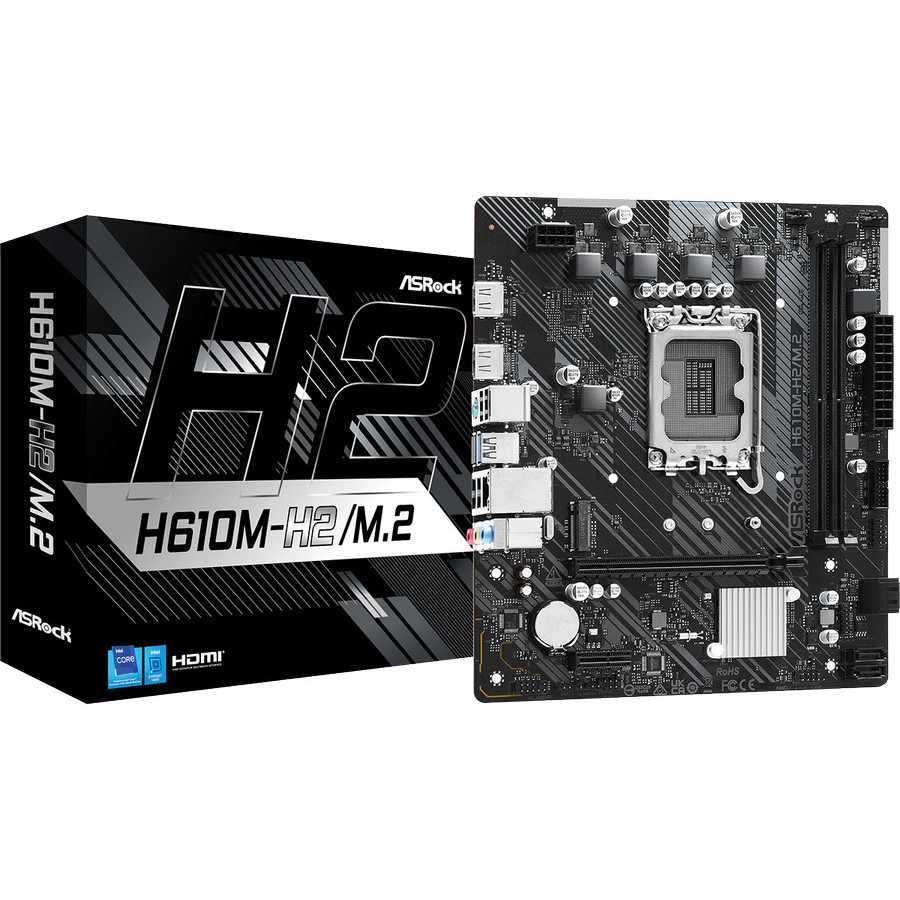Motherboard ASROCK H610M-H2/M.2 D5 (LGA1700, H610, DDR5, USB3.2, SATA3)