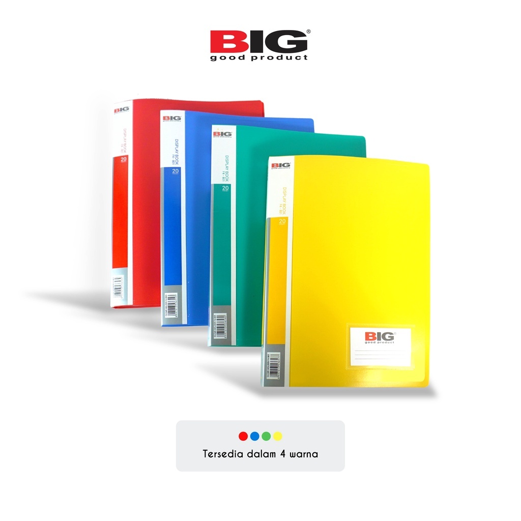

❤️ Sarjana ❤️ BIG Clear Holder/ File Dokumen Keeper/ Kantong File F4 Folio 20/40/60 Poket + Name Tag CH-801/802/803