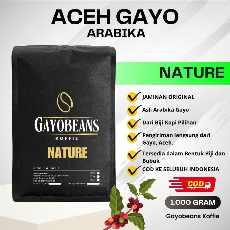 

KOPI GAYO NATURAL KLASIK Jenis Kopi ARABIKA GAYO ACEH GAYOBEANS KOFFIE NATURAL 1Kg