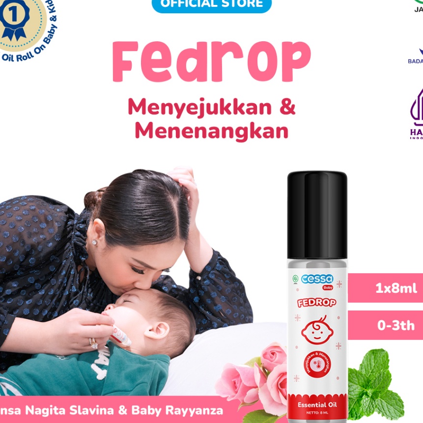 

KF7 Cessa Baby Fedrop Natural Essential Oil Menyejukkan Menenangkan