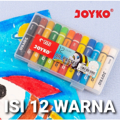 

Joyko - Crayon mini OP-12CR / Krayon Minyak Oil Pastel