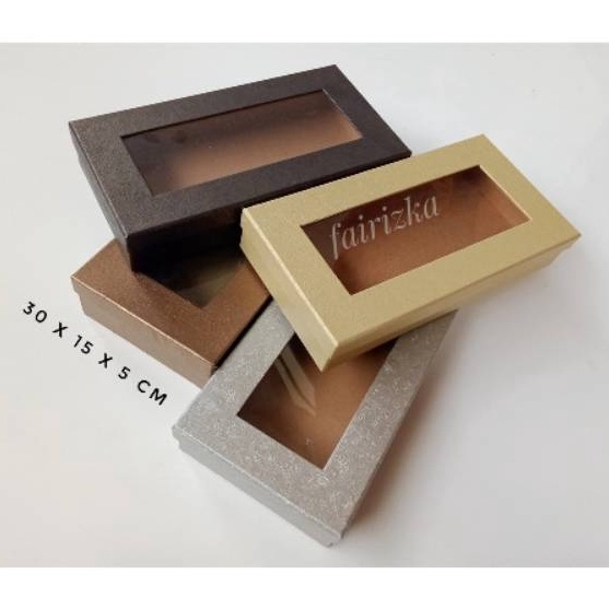 

HJ6 Box Kotak Kado Standard Karton Hardboard Mika untuk Baju Gamis Mukena Hijab Seserahan Hampers bahan Karton Hardboard Tebal Lapis Wallpaper size 3x15x5cm BELI Min2Pcs