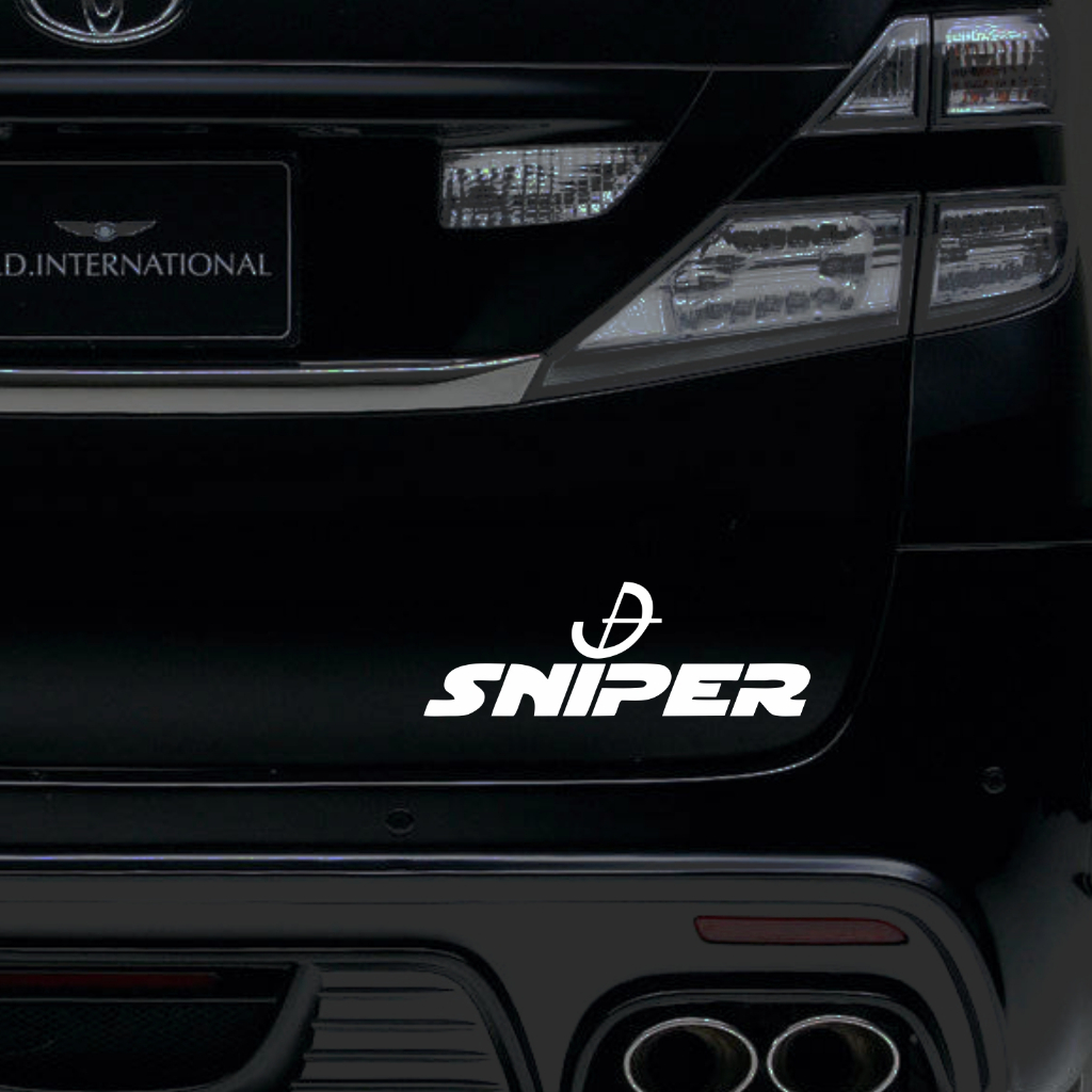 CUTTING STICKER MOBIL SNIPER STIKER BUMPER MOBIL