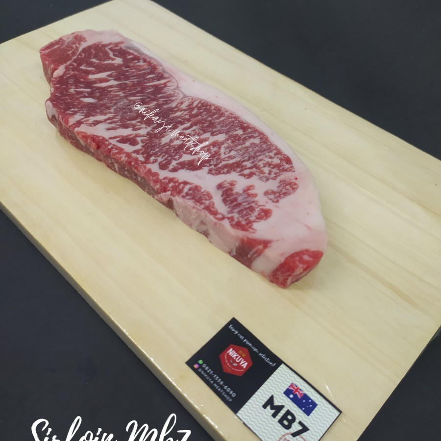 

Wagyu SIRLOIN MB7 - daging sapi AUS steak steik impor has luar