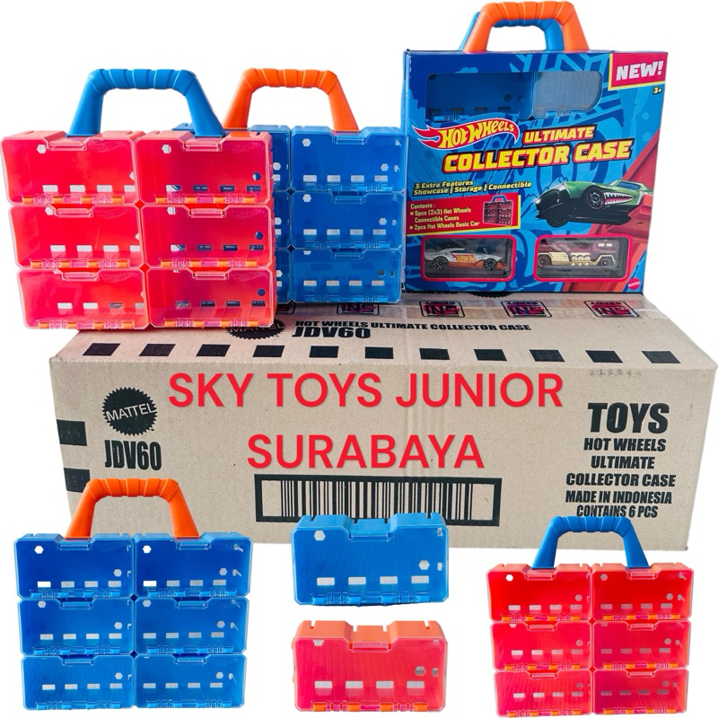 ( HARGA 1DUS/KARTON( 6pcs ) SEGEL SNI JDV60 HOT WHEELS COLLECTOR CASE / KOPER HOT WHEELS TERBARU HOT