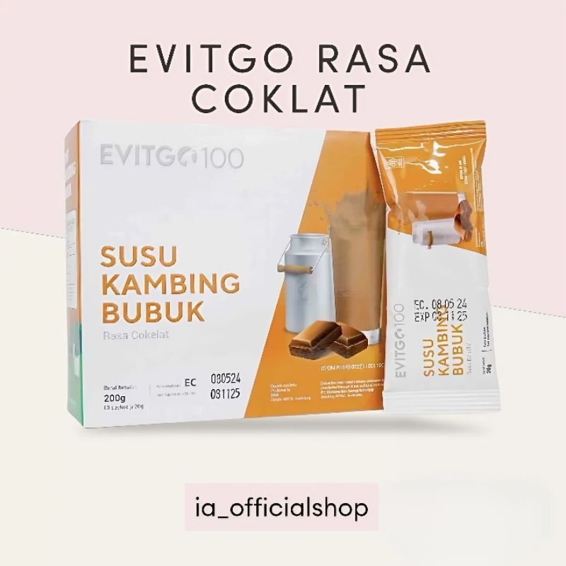 

EVITGO 100 SUSU KAMBING BUBUK RASA COKLAT ORIGINAL 100% BPOM