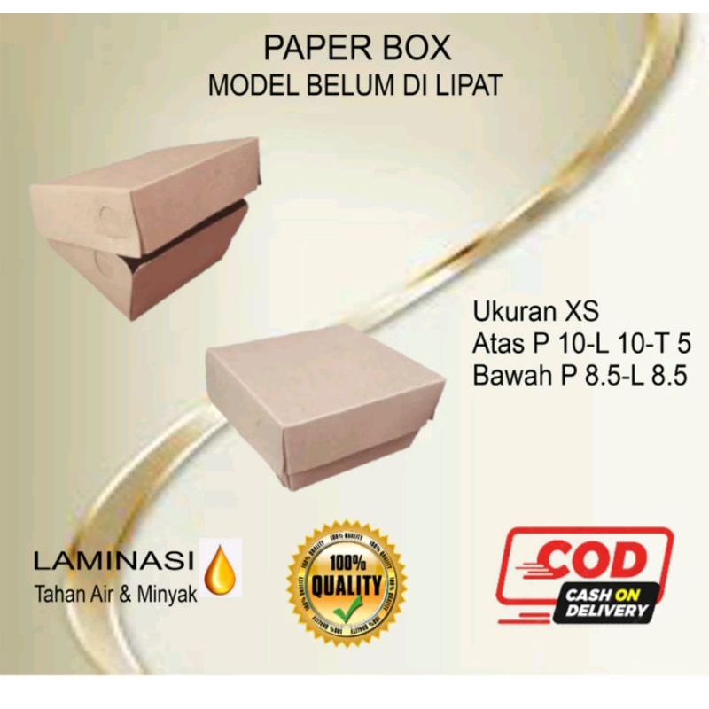 

PAPER KRAFT / LUNCH BOX LAMINASI uk XS