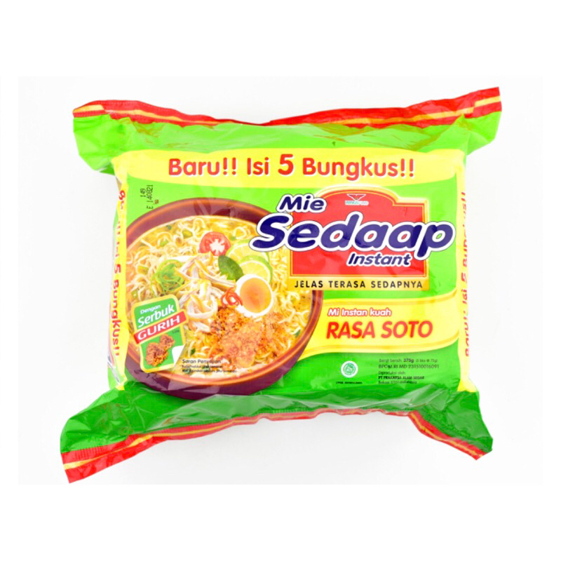 

Mie Sedaap Kuah Soto Isi 5 @75gr