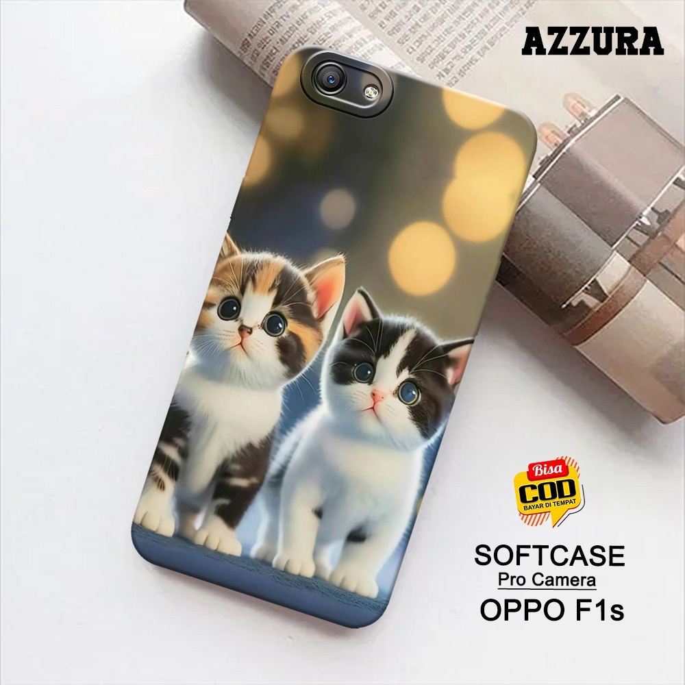 AZZURA - Softcase Oppo F1s Terbaru - Cats Case - Case Oppo F1s Terbaru - Casing Hp Oppo F1s Terbaru 