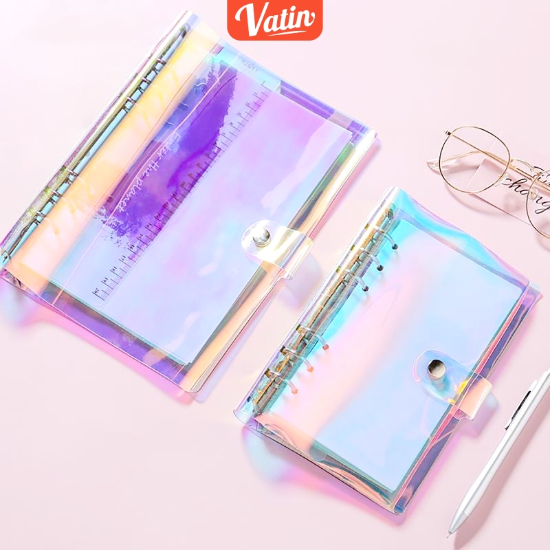 

A6 /A5Clear Soft PVC Notebook Binder Cover Planner 6-Ring Loose-Vatin_Shop