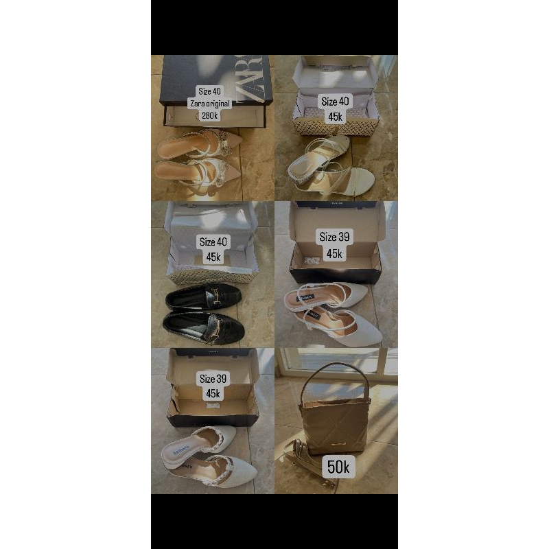 PART V ( PRELOVED TAS SEPATU HEELS) SEPATU HEELS TAS SECOND BRANDED