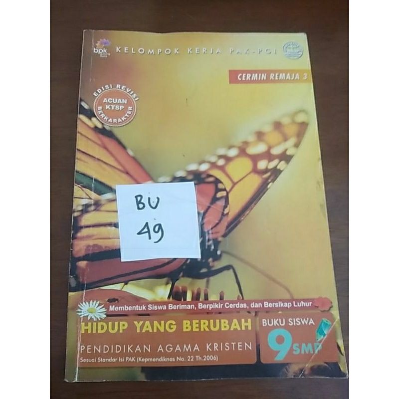 

PENDIDIKAN AGAMA KRISTEN KELAS 9 SMP(BU49)