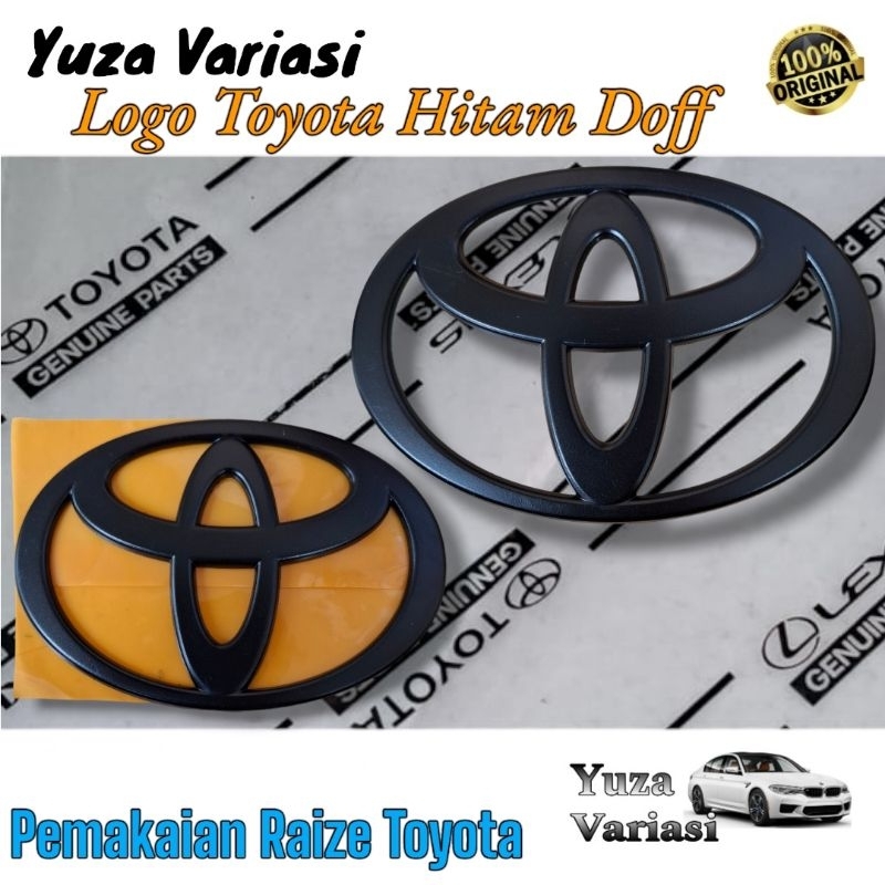 Emblem Logo Lambang Depan Toyota Raize // Logo Emblem Toyota Raize Bagasi Belakang Original / Emblem
