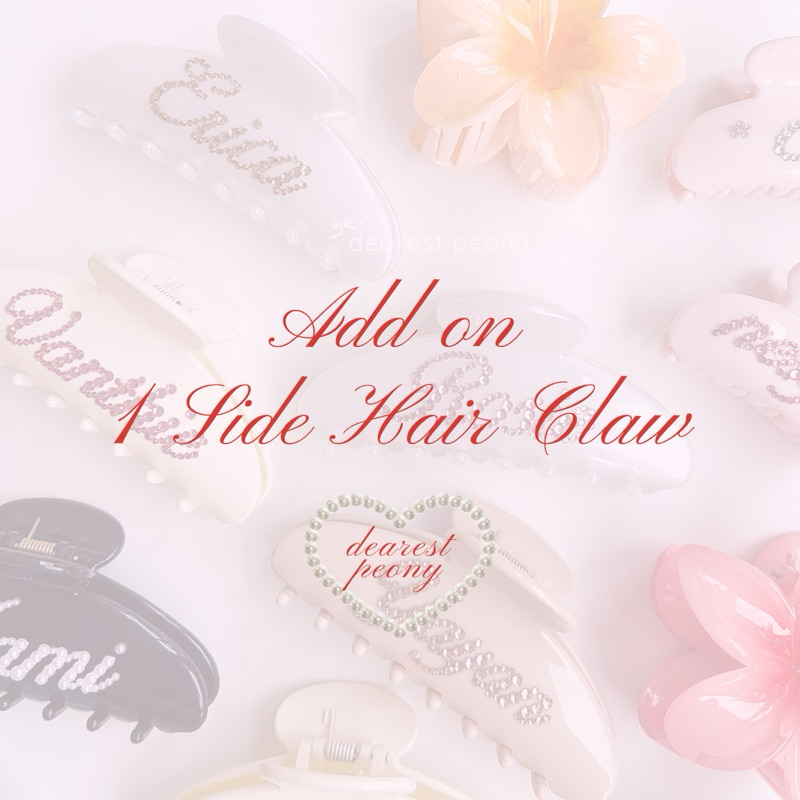 Dearest Peony — Add On Rhinestone Custom Name / Pattern / Gift Box Jasa Bungkus Kado | Tambahan Sisi