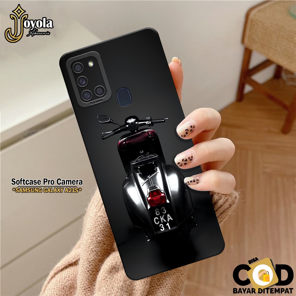 Asmara Home Joyola Case Samsung Galaxy A21S - Fahion Case Vespa - Softcase Samsung Galaxy A21S - Pro