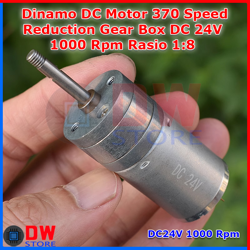 Dinamo DC Motor RS370 370 GA25R-370 Speed Reduction Gearbox Gear DC 24V High Speed High Torque