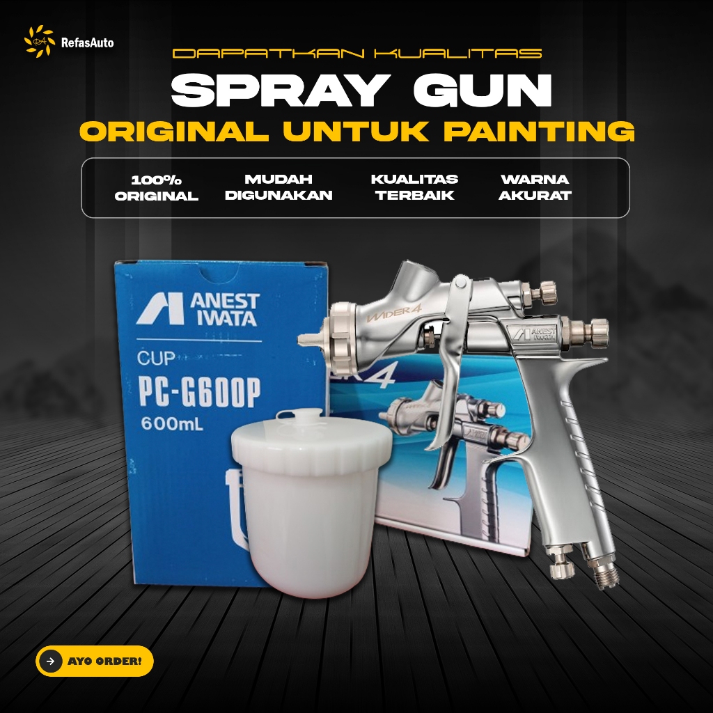 IWATA Wider 4 Gravity (Gun+Cup) - Next Generation of W-400 Model