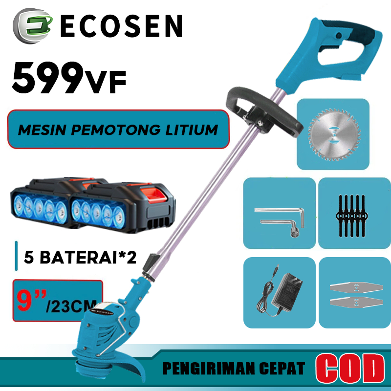 ECOSEN 98v/198v/199v Baterai Mesin Pemotong Rumput Listrik Mesin pemotong rumput berkualitas tinggi 