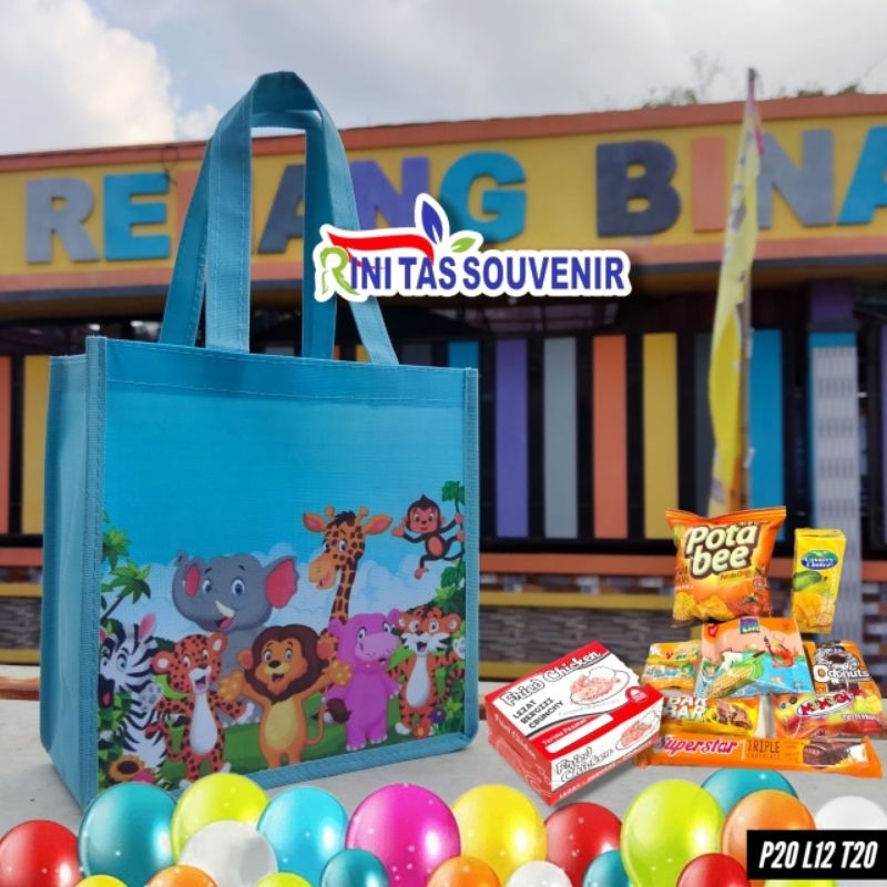 

TAS SOUVENIR ULANG TAHUN BAHAN D600 PRINT ECOSOLVENT TAS ULTAH TAS ULANG TAHUN
