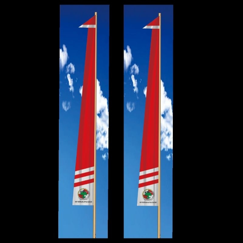 umbul umbul 5 meter logo bebas