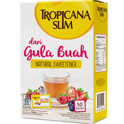 

Tropicana Slim Gula Buah 50 Sachet