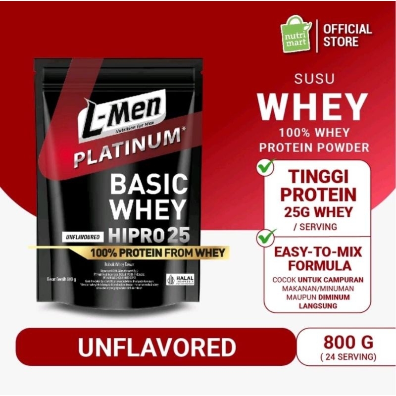 L Men Platinum Basic Whey Protein 800 Gr (24 Servings)