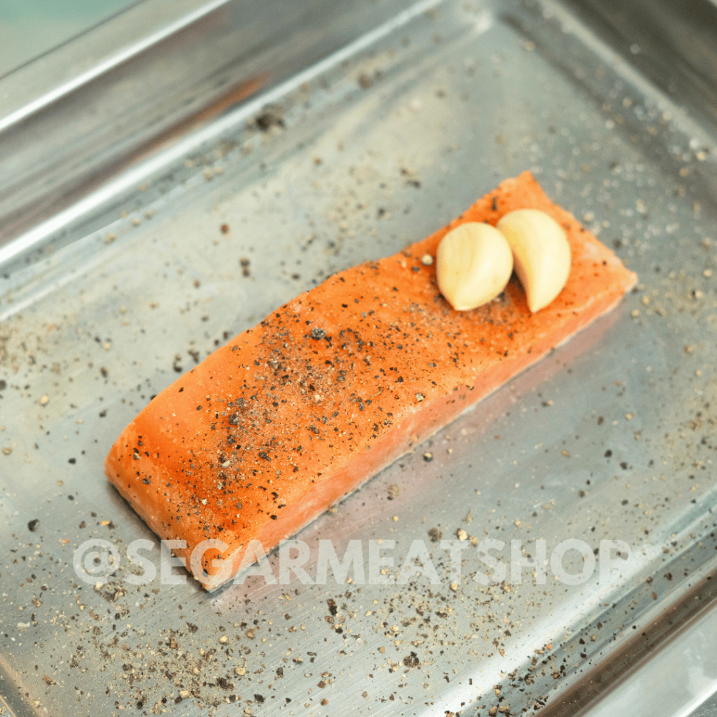 

Ready to Cook Salmon Fillet - Salmon Marinasi Siap Masak-Salmon Steak