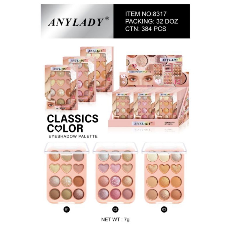 TERMURAHEYESHADOW PALETTE BERRY SWEET 14 COLORS 967/CLASSICS 8317