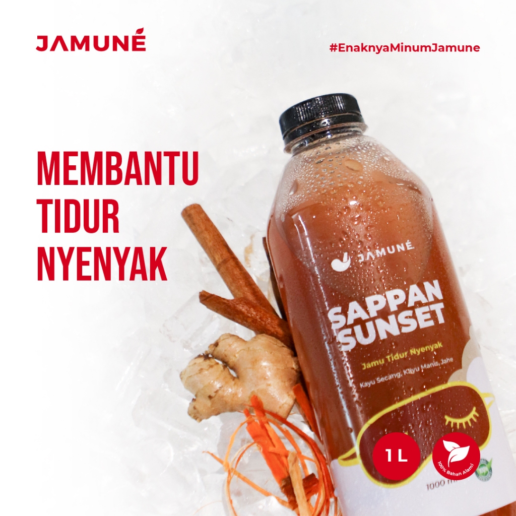 

Jamu 1 Liter Tidur Nyenyak Anti Insomnia Sappan Sunset by Jamune