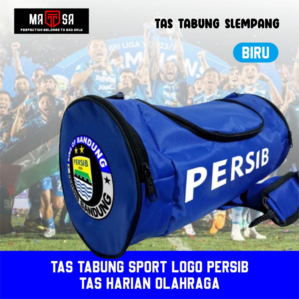tas slempang tabung sport persib / marchandise persib / tas slempang tabung olahraga