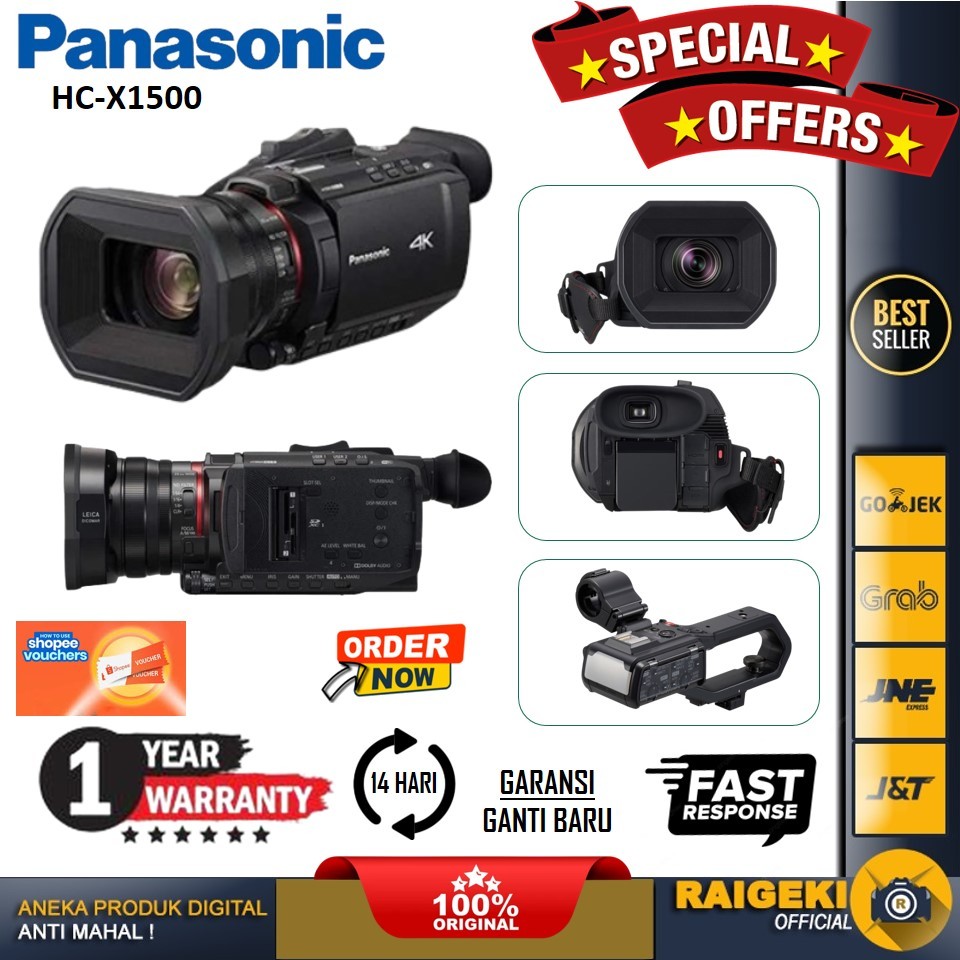 Panasonic X1500 UHD 4K HDMI Pro Camcorder Panasonic HC X 1500 Garansi Resmi
