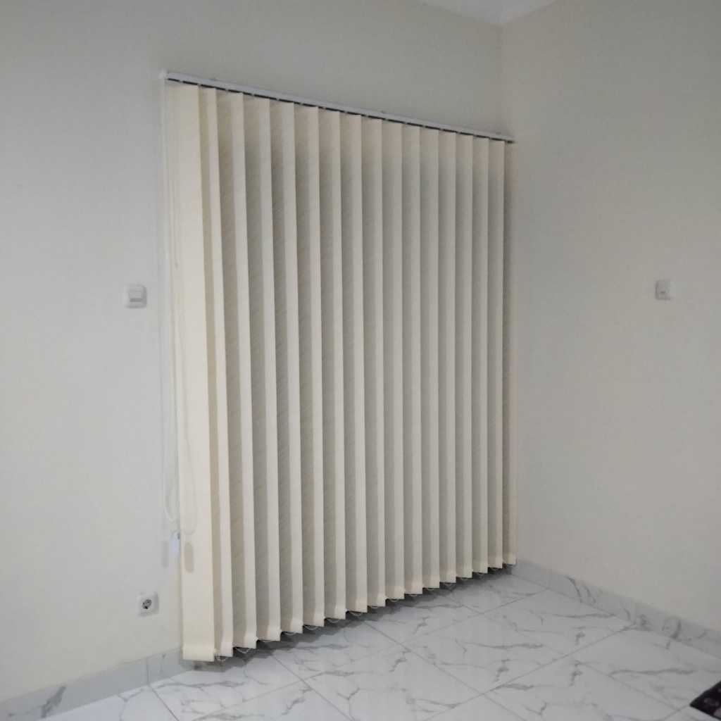 vertical blind Tirai Jendela Blackout Blok Cahaya Vertical Blind Blackout
