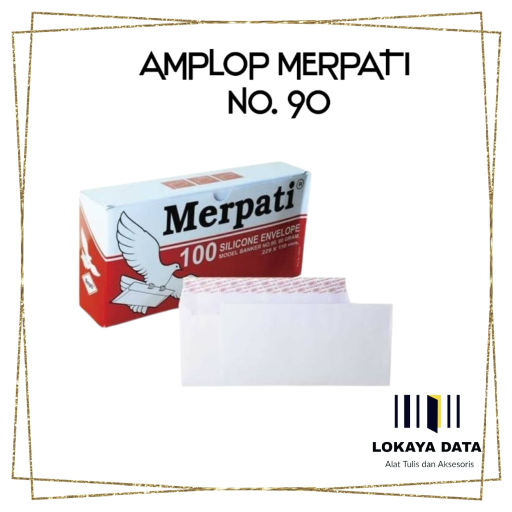 

AMPLOP MERPATI NO.90 80GRAM SUDAH ADA PEREKAT ISI 100