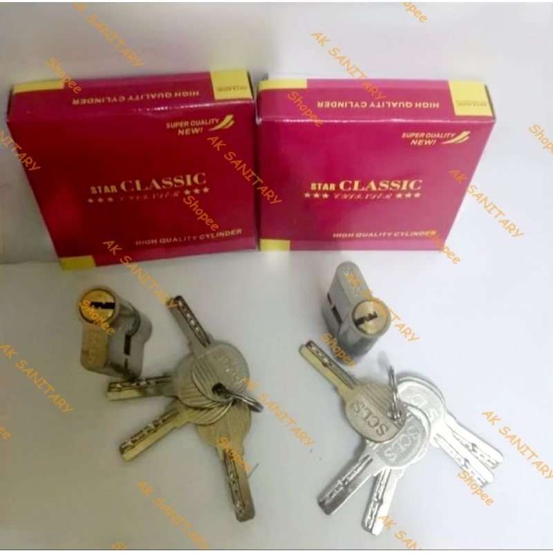 Silinder Kunci Besar 60mm CLASSIC - Cylinder Kunci Rumah Besar Computer