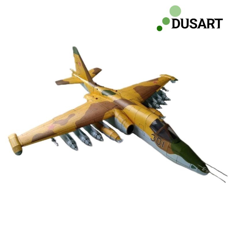 Pola papercraft pesawat Sukhoi Su-25