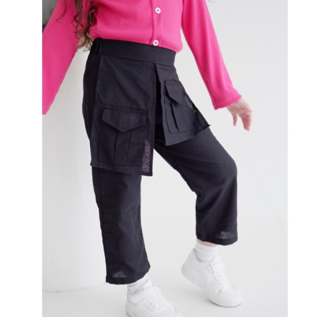 2-6TH LAST STOK CELANA ANAK PALAZZO POCKET PANTS