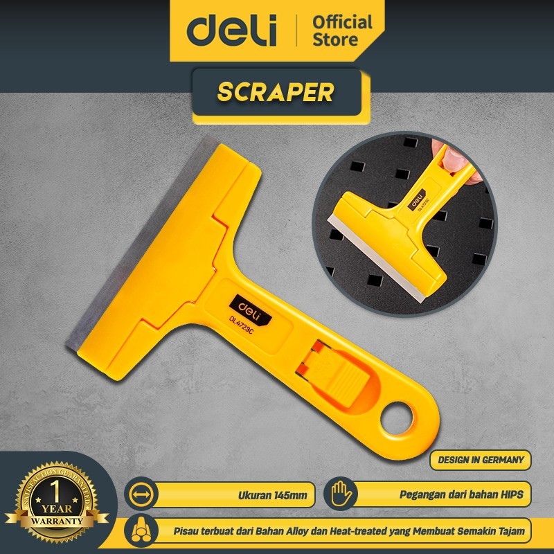 

Deli Kape 102 Mm dengan 10 Mata Pisau / Deli Scraper EDL4723