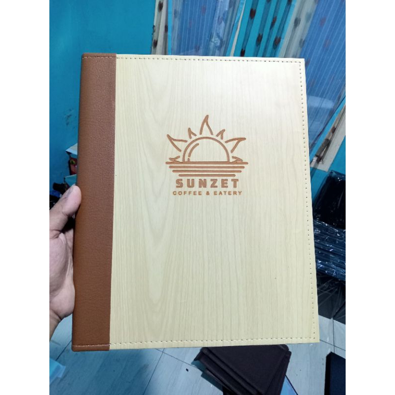 

buku menu model binder logo grafir