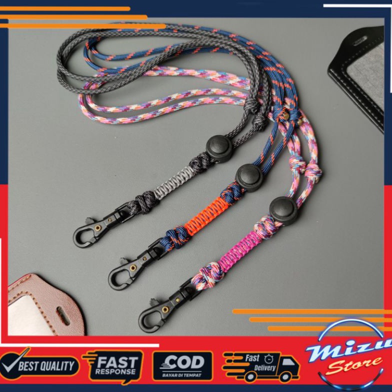 

KODE T3N4 V4LANYARD KALUNG TALI PARACORD GANTUNGAN ID CARDNAME TAG