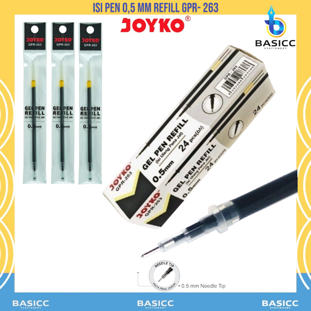 

Joyko Gel Pen Refill 0,5 mm GPR 263 | @1 Pcs