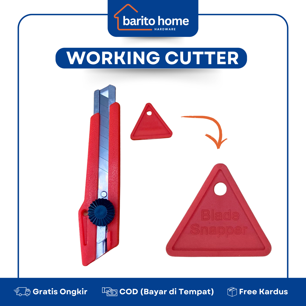 

Working Cutter L-500 Besar Sangat Tajam ATK Murah / Karter Pemotong Kertas