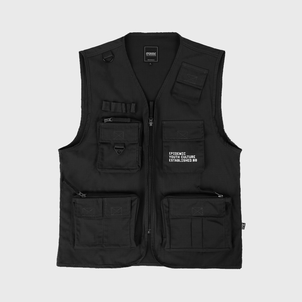 KODE R63J Epidemic Tactical Vest  Rompi Black Warlord